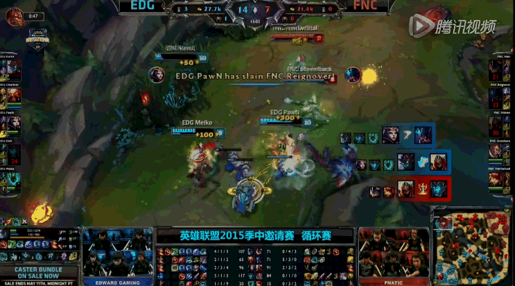 ... 赛EDG VS FNC 八臂哪吒Deft(11)_兔玩网英雄联盟LOL专区