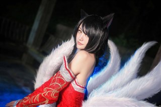 如梦似幻无限魅惑 气质美女cos九尾妖狐