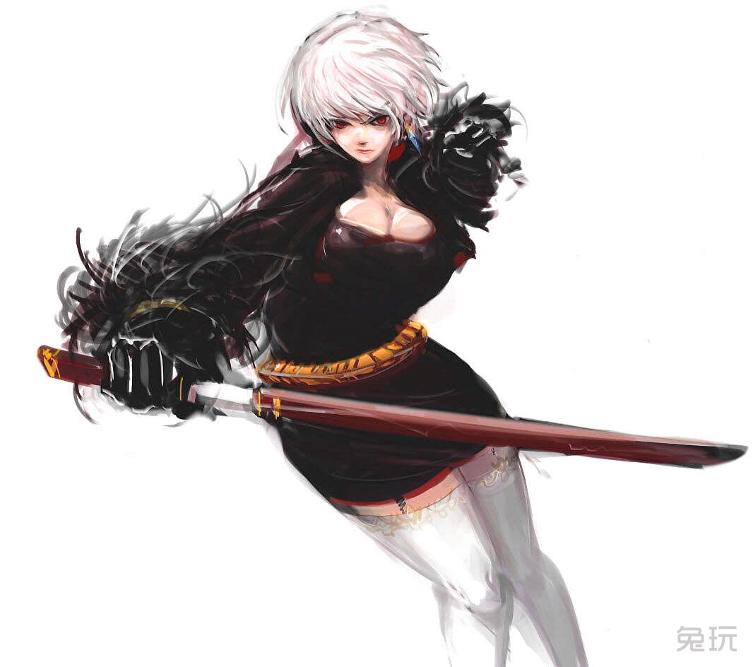 dnf原画第三弹来袭 看看女鬼剑和女骑士谁的欧派凶猛
