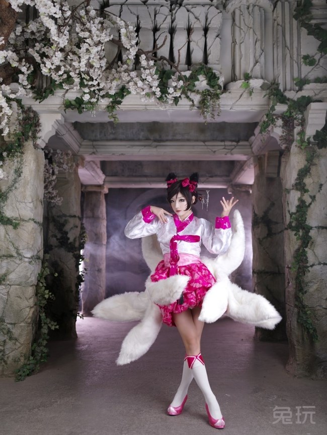 ... 诱惑!高丽风情九尾妖狐阿狸COS(9)_兔玩网英雄联盟
