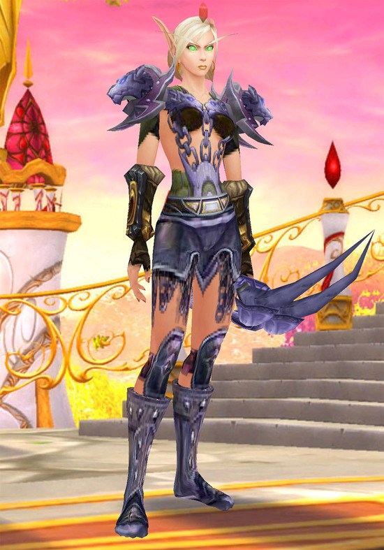 奎尔丹纳斯的游侠!血精灵妹子猎人幻化