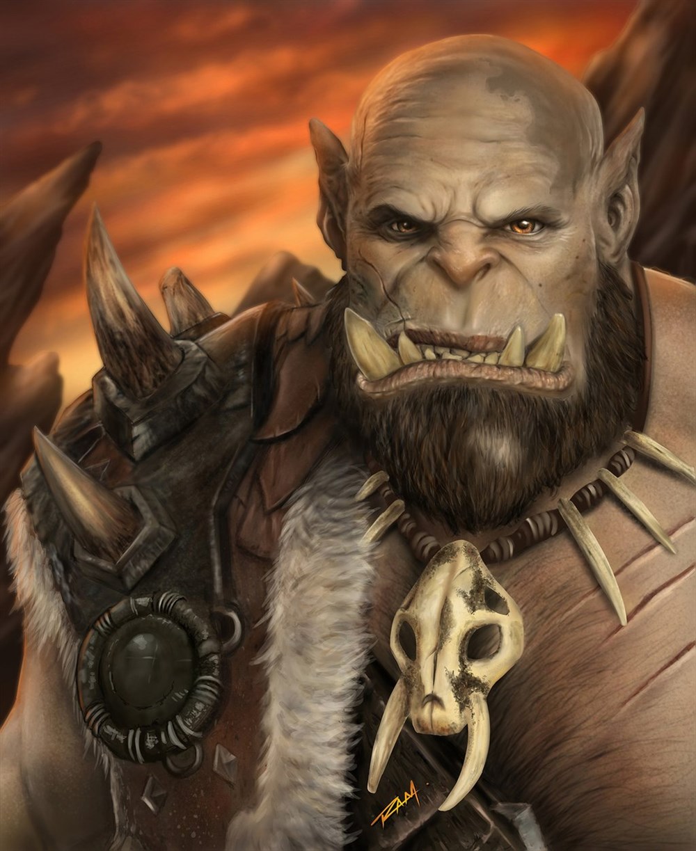 国外玩家绘画魔兽电影中的毁灭之锤_兔玩网魔兽世界